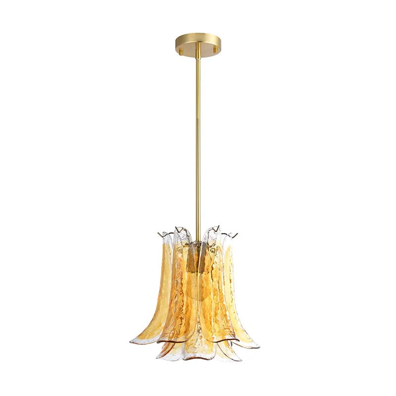 Nowoczesna lampa wisząca z 1 lampą, wykonana ręcznie ze szkła artystycznego
