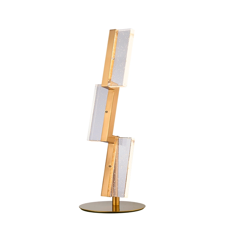 Lampa stołowa LED z przezroczystego kryształu Bubble